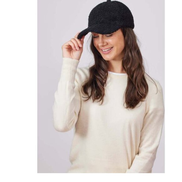 Hat Attack Faux Sherpa Cap, Black  O/S - Picture 1 of 12